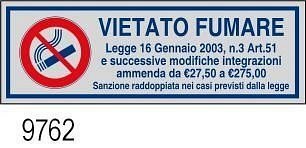 Etichetta adesiva Vietato Fumare 170x45 mm
