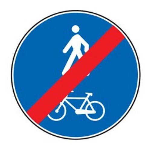 Fine percorso pedonale e ciclabile - B - Ferro CL.1 60cm