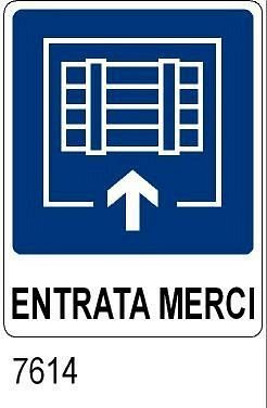 Entrata Merci - A - Alluminio - 160x210 mm
