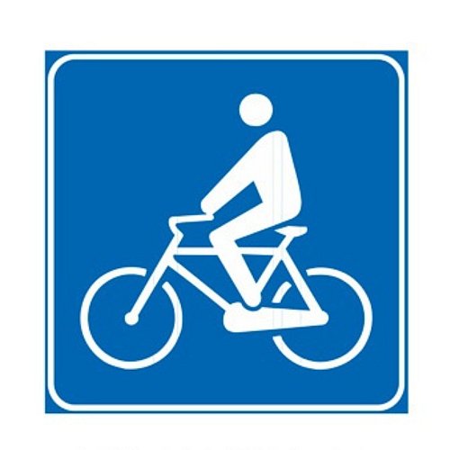 Attraversamento ciclabile - B - Alluminio CL.1 60cm