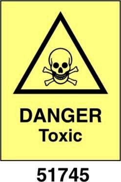Danger toxic - A - ADL 150x200 mm