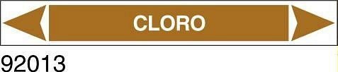 Cloro - etichetta - A - PVC adesivo - 175x30 mm