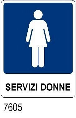 Servizi Donne - B - Alluminio - 230x310 mm