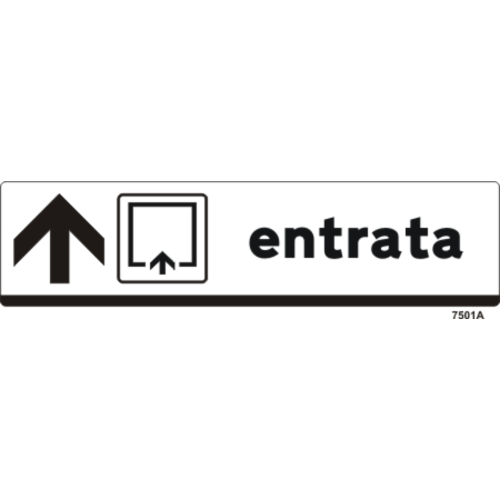 Entrata - Direzione della freccia: AVANTI