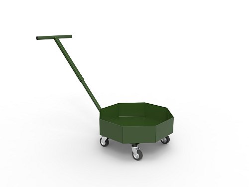 Carrellino Ermetico Portafusti - Verde