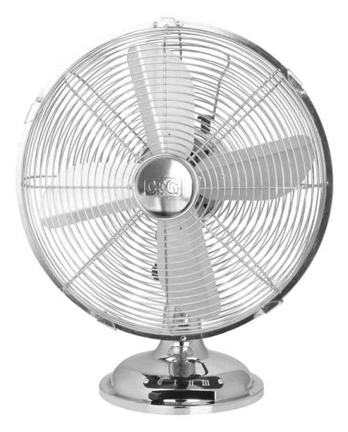 Cromo 30 - Ventilatore da Tavolo in Metallo Ø30 cm