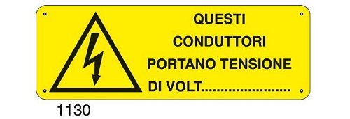Questi conduttori portano tensione di volt.......