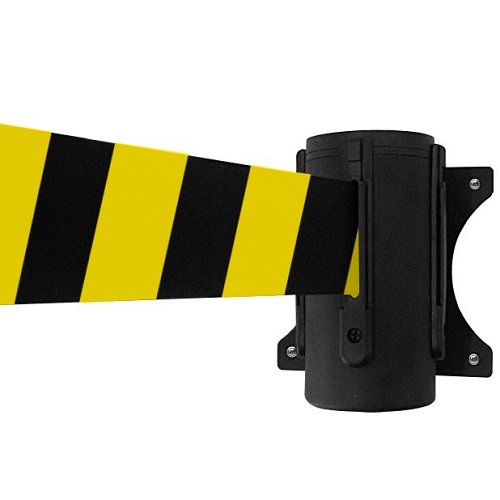 Avvolgitore a muro con nastro estensibile fino a 3 metri - Nastro Giallo/Nero