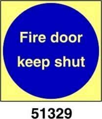 Fire door keep shut - porta tagliafuoco tenere chiusa - B - PVL 150x150 mm