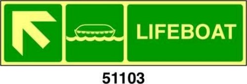 Lifeboat - A - PVL 300x100 mm