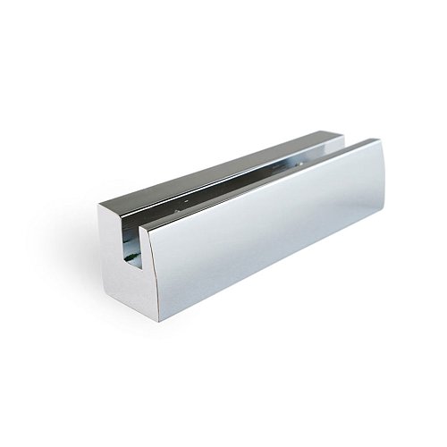 Distanziale per targhe SIGN CLAMP argento satinato 80mm