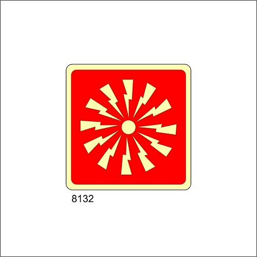 Sirena antincendio Luminescente - A - Alluminio Luminescente - 120x120 mm