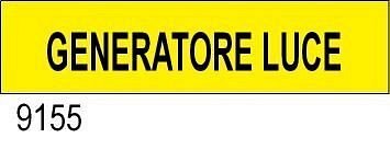 Generatore Luce - etichetta - B - PVC adesivo 250x60 mm - 5 pz