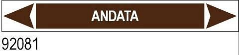 Andata - etichetta - A - PVC adesivo - 175x30 mm