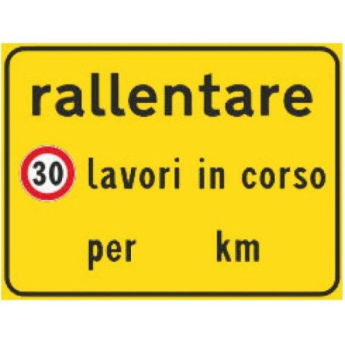 Rallentare lavori in corso per Km