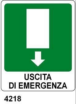 Uscita di emergenza in basso - B - Alluminio 160x210 mm
