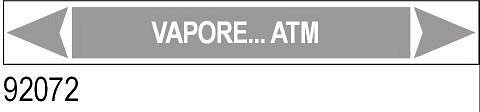 Vapore atm - etichetta - B - PVC adesivo - 350x60 mm