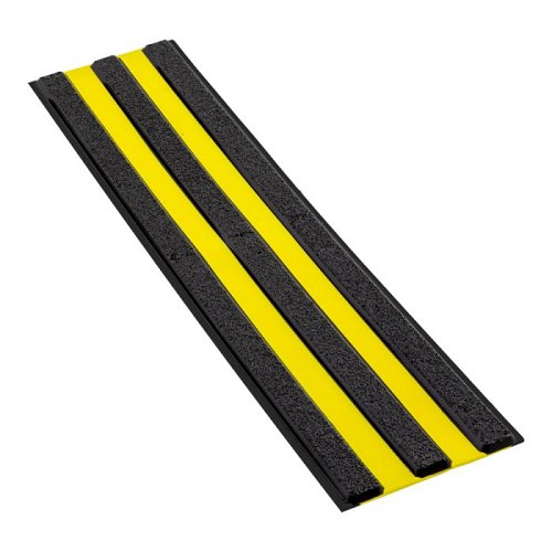 Striscia Tattile di Guida 3 Coste 650x159 mm per non vedenti - Giallo/Nera