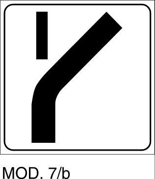Andamento della strada principale - A - Alluminio CL.2 40cm
