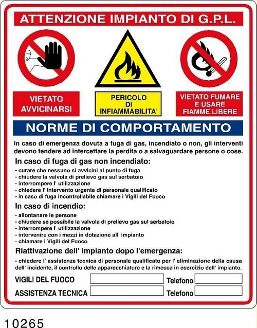Attenzione impianto GPL