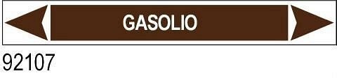 Gasolio - etichetta - A - PVC adesivo - 175x30 mm