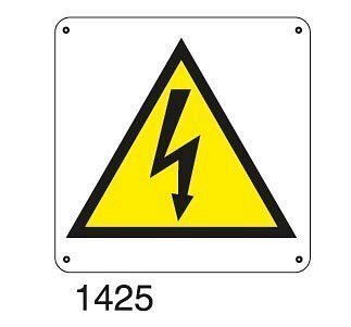 Tensione elettrica - D - Alluminio 435x435 mm