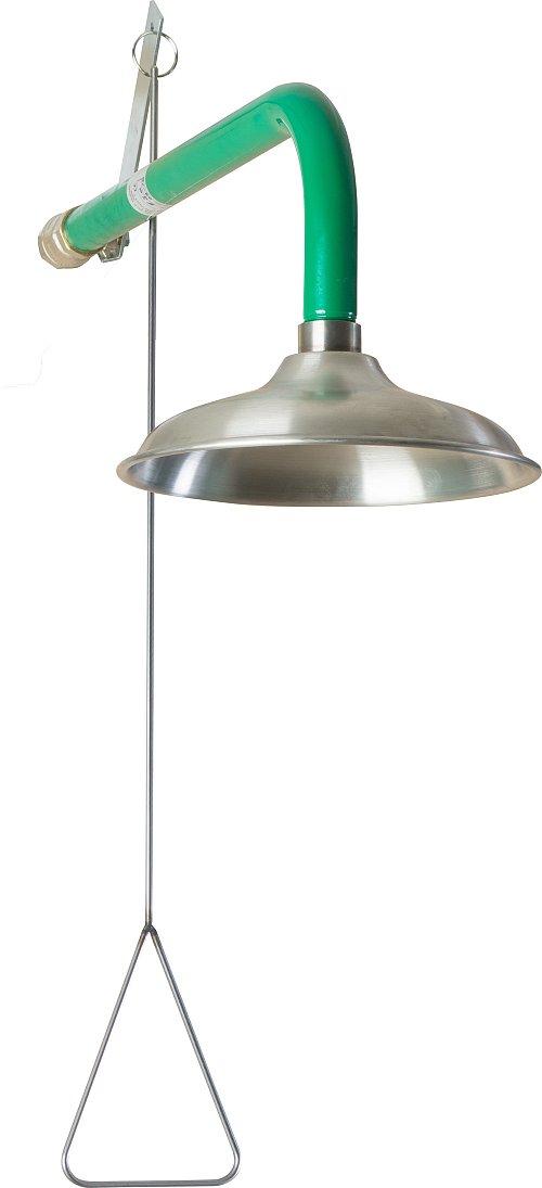 Doccia a parete con vaschetta in acciaio inox