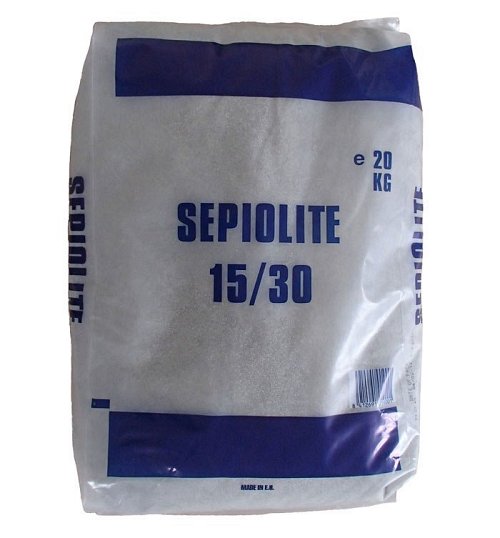Sepiolite naturale fine mm. 0,60-1,80 1 sacco 20Kg.
