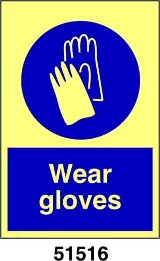 Wear gloves - A - PVL 150x200 mm