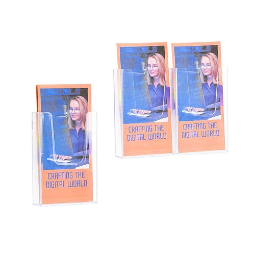 Porta Depliant da Parete 1/3 A4 1 o 2 Tasche