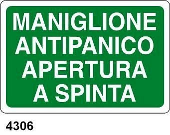 Maniglione antipanico - Apertura a spinta