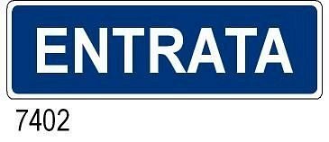 Entrata - A - Alluminio - 350x125 mm - Conf 10 pz.