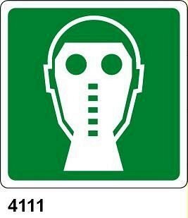 Maschera antigas - D - Alluminio 370x370 mm