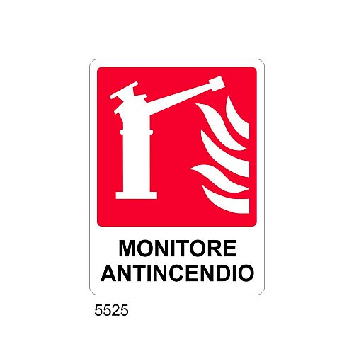 Monitore antincendio - C- Alluminio 230x310 mm - Conf 10 pz.