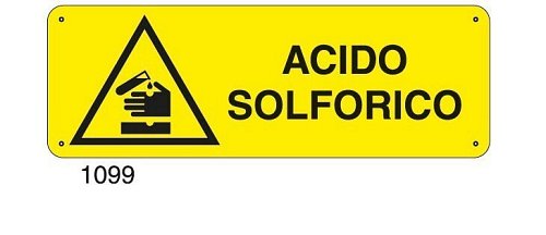 Acido solforico - A - Alluminio 350x125 mm - Conf 10 pz.