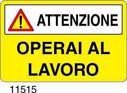 Operai al lavoro - B - Alluminio 700x500 mm