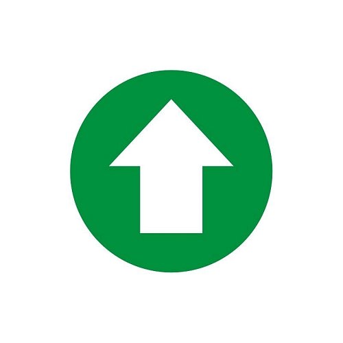 Freccia di indicazione percorso - Verde - Conf 10 pz