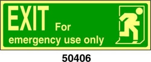 Exit for emergency use only
