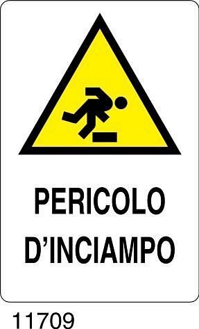 Pericolo d'inciampo - A - Polionda 350x500 mm