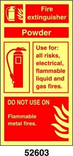 Fire Extinguisher - Powder - A - PVL 100x200 mm