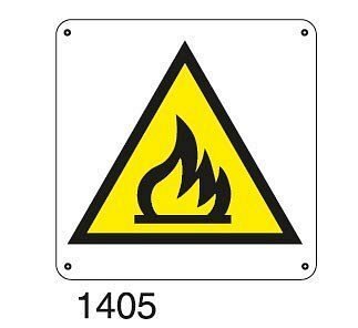 Materiale infiammabile - D - Alluminio 435x435 mm - Conf 10 pz.