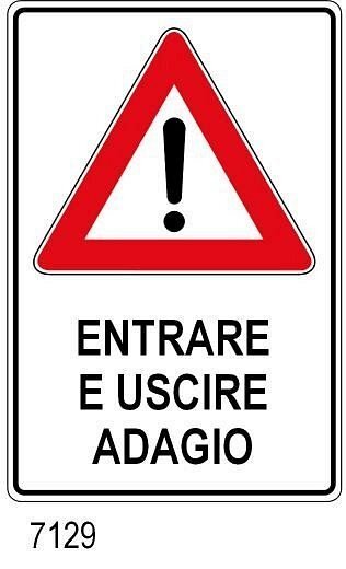 Entrare e uscire adagio - B - Ferro Scatolato Rifrang. - 400x600 mm