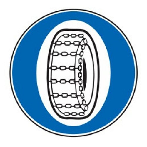 Catene per neve obbligatorie - B - Ferro CL.1 60cm