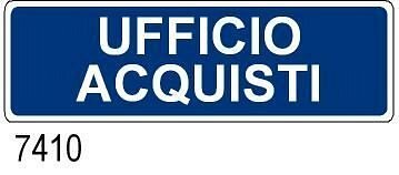 Ufficio Acquisti - B - Alluminio - 800x250 mm - Conf 10 pz.