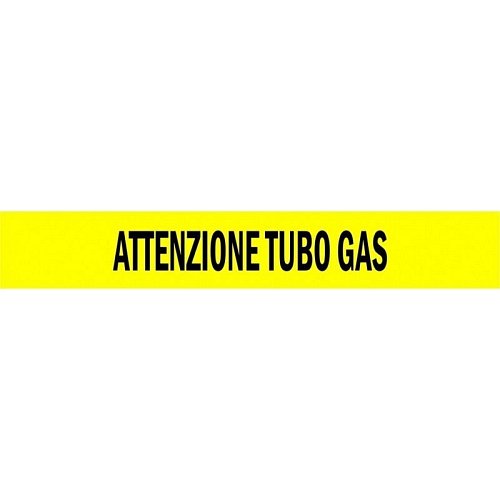 Nastro per Segnalazione con fili di acciaio - ATTENZIONE TUBO GAS