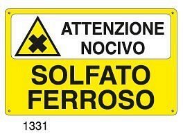 Attenzione nocivo-Solfato Ferroso