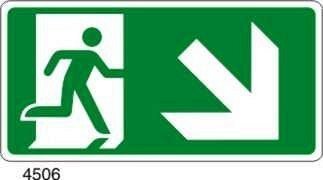 Uscita di emergenza in basso a destra