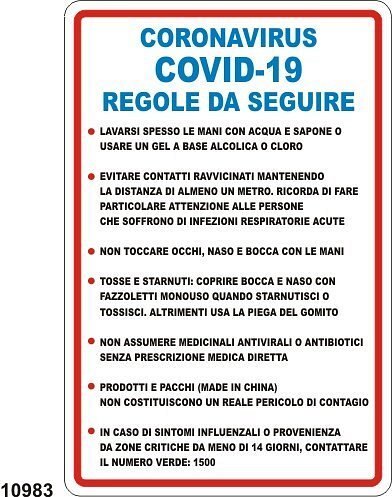 Regole da seguire per il coronavirus