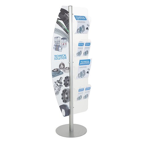 Espositore Serie ALMA con 4 Tasche A4 e Vela