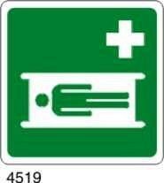 Barella di emergenza - C - PVC adesivo 230x230 mm